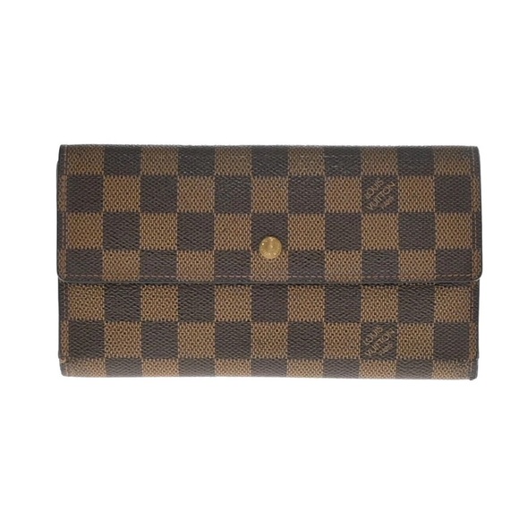 Louis Vuitton Sarah Damier Ebene Long Wallet - Picture 1 of 10
